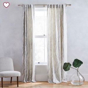 West elm curtains (2 pairs)